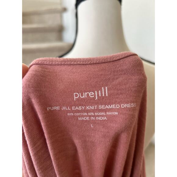 J.Jill Pure Jill Mauve Pink Asymmetric Pink Dress - Picture 4 of 5